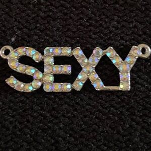 Silver 'SEXY' Pendant